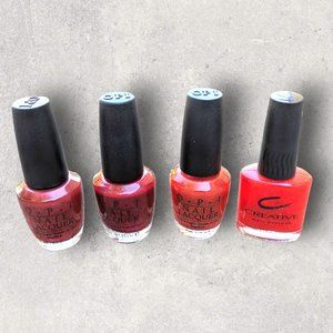 Nail Polishes Reds Lot-OPI & Creative Nail Designs